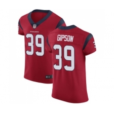 Men's Houston Texans #39 Tashaun Gipson Red Alternate Vapor Untouchable Elite Player Football Jersey