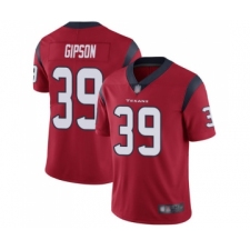 Men's Houston Texans #39 Tashaun Gipson Red Alternate Vapor Untouchable Limited Player Football Jersey