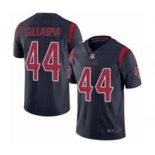 Men's Houston Texans #44 Cullen Gillaspia Limited Navy Blue Rush Vapor Untouchable Football Jersey
