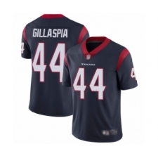 Men's Houston Texans #44 Cullen Gillaspia Navy Blue Team Color Vapor Untouchable Limited Player Football Jersey