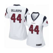 Women's Houston Texans #44 Cullen Gillaspia Game White Football Jersey