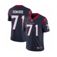 Men's Houston Texans #71 Tytus Howard Navy Blue Team Color Vapor Untouchable Limited Player Football Jersey