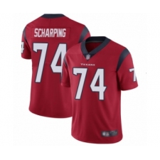 Men's Houston Texans #74 Max Scharping Red Alternate Vapor Untouchable Limited Player Football Jersey