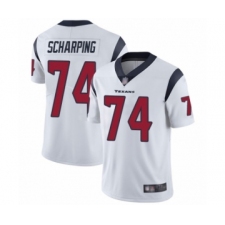 Men's Houston Texans #74 Max Scharping White Vapor Untouchable Limited Player Football Jersey