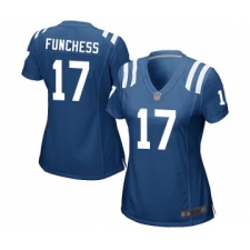 Women's Indianapolis Colts #17 Devin Funchess Game Royal Blue Team Color Football Jerseys