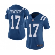 Women's Indianapolis Colts #17 Devin Funchess Limited Royal Blue Rush Vapor Untouchable Football Jersey
