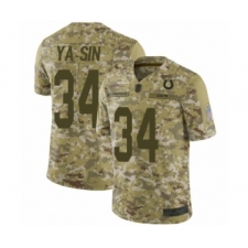 Men's Indianapolis Colts #34 Rock Ya-Sin Limited Camo 2018 Salute to Service Football Jersey