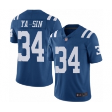 Men's Indianapolis Colts #34 Rock Ya-Sin Limited Royal Blue Rush Vapor Untouchable Football Jersey