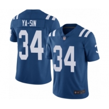 Men's Indianapolis Colts #34 Rock Ya-Sin Royal Blue Team Color Vapor Untouchable Limited Player Football Jersey