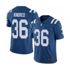 Men's Indianapolis Colts #36 Derrick Kindred Royal Blue Team Color Vapor Untouchable Limited Player Football Jersey