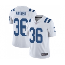 Men's Indianapolis Colts #36 Derrick Kindred White Vapor Untouchable Limited Player Football Jersey