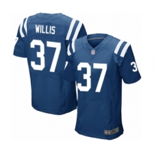Men's Indianapolis Colts #37 Khari Willis Elite Royal Blue Team Color Football Jersey