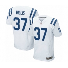 Men's Indianapolis Colts #37 Khari Willis Elite White Football Jersey