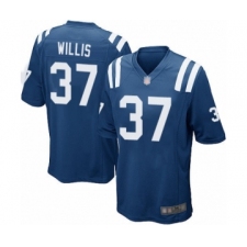 Men's Indianapolis Colts #37 Khari Willis Game Royal Blue Team Color Football Jersey