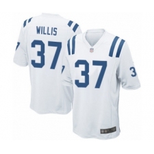 Men's Indianapolis Colts #37 Khari Willis Game White Football Jersey