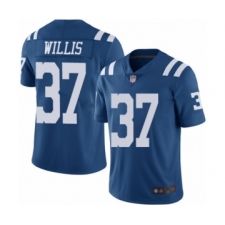 Men's Indianapolis Colts #37 Khari Willis Limited Royal Blue Rush Vapor Untouchable Football Jersey