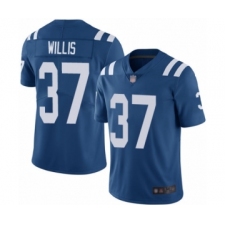 Men's Indianapolis Colts #37 Khari Willis Royal Blue Team Color Vapor Untouchable Limited Player Football Jersey