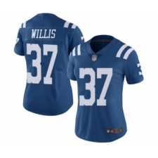 Women's Indianapolis Colts #37 Khari Willis Limited Royal Blue Rush Vapor Untouchable Football Jersey