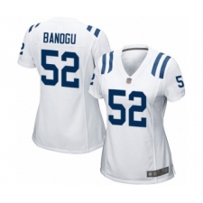 Women's Indianapolis Colts #52 Ben Banogu Game White Football Jersey