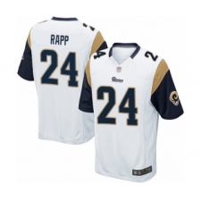 Men's Los Angeles Rams #24 Taylor Rapp Game White Football Jersey