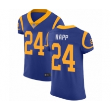 Men's Los Angeles Rams #24 Taylor Rapp Royal Blue Alternate Vapor Untouchable Elite Player Football Jersey