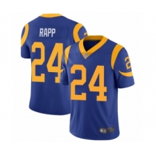 Men's Los Angeles Rams #24 Taylor Rapp Royal Blue Alternate Vapor Untouchable Limited Player Football Jersey