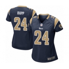 Women's Los Angeles Rams #24 Taylor Rapp Game Navy Blue Team Color Football Jersey