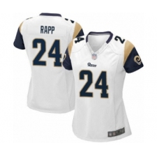 Women's Los Angeles Rams #24 Taylor Rapp Game White Football Jersey