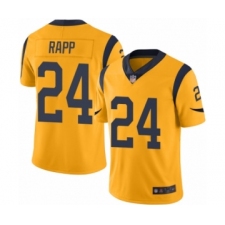 Youth Los Angeles Rams #24 Taylor Rapp Limited Gold Rush Vapor Untouchable Football Jersey