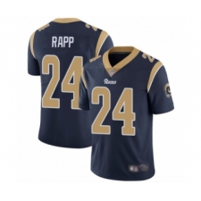 Youth Los Angeles Rams #24 Taylor Rapp Navy Blue Team Color Vapor Untouchable Limited Player Football Jersey