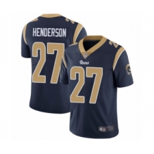 Youth Los Angeles Rams #27 Darrell Henderson Navy Blue Team Color Vapor Untouchable Limited Player Football Jersey