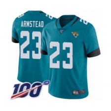 Men's Jacksonville Jaguars #23 Ryquell Armstead Teal Green Alternate Vapor Untouchable Limited Player 100th Season Football Jersey