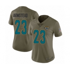 Women's Jacksonville Jaguars #23 Ryquell Armstead Limited Olive 2017 Salute to Service Football Jersey