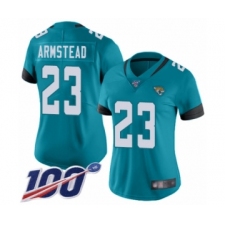 Women's Jacksonville Jaguars #23 Ryquell Armstead Teal Green Alternate Vapor Untouchable Limited Player 100th Season Football Jersey