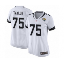 Women's Jacksonville Jaguars #75 Jawaan Taylor Game Teal Green Alternate Football Jersey