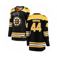 Women's Boston Bruins #44 Steven Kampfer Authentic Black Home Fanatics Branded Breakaway 2019 Stanley Cup Final Bound Hockey Jersey