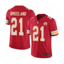 Men's Kansas City Chiefs #21 Bashaud Breeland Red Team Color Vapor Untouchable Limited Player Football Jersey