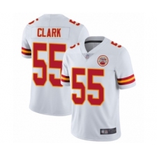 Men's Kansas City Chiefs #55 Frank Clark White Vapor Untouchable Limited Player Football Jersey