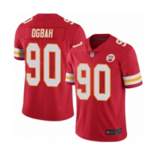 Men's Kansas City Chiefs #90 Emmanuel Ogbah Red Team Color Vapor Untouchable Limited Player Football Jersey