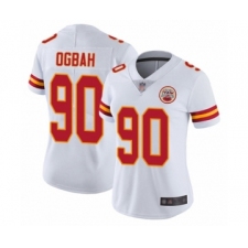 Women's Kansas City Chiefs #90 Emmanuel Ogbah White Vapor Untouchable Elite Player Football Jersey