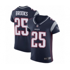 Men's New England Patriots #25 Terrence Brooks Navy Blue Team Color Vapor Untouchable Elite Player Football Jersey