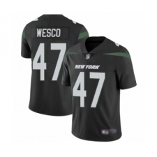 Men's New York Jets #47 Trevon Wesco Limited Navy Blue Alternate Football Jersey