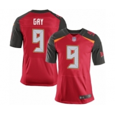 Men's Tampa Bay Buccaneers #9 Matt Gay Elite Red Team Color Football Jersey