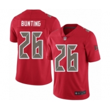Men's Tampa Bay Buccaneers #26 Sean Bunting Limited Red Rush Vapor Untouchable Football Jersey