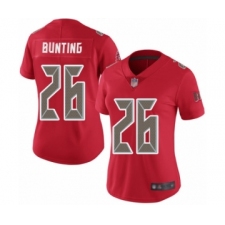 Women's Tampa Bay Buccaneers #26 Sean Bunting Limited Red Rush Vapor Untouchable Football Jersey