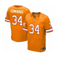 Men's Tampa Bay Buccaneers #34 Mike Edwards Elite Orange Glaze Alternate Football Jersey