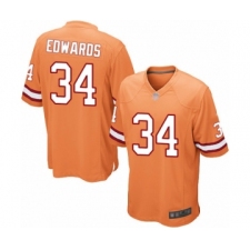 Men's Tampa Bay Buccaneers #34 Mike Edwards Game Orange Glaze Alternate Football Jersey