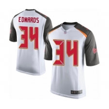 Men's Tampa Bay Buccaneers #34 Mike Edwards Game White Football Jersey