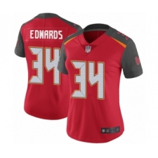 Women's Tampa Bay Buccaneers #34 Mike Edwards Red Team Color Vapor Untouchable Limited Player Football Jersey