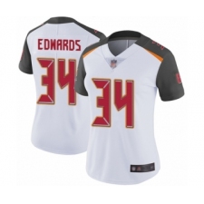 Women's Tampa Bay Buccaneers #34 Mike Edwards White Vapor Untouchable Limited Player Football Jersey